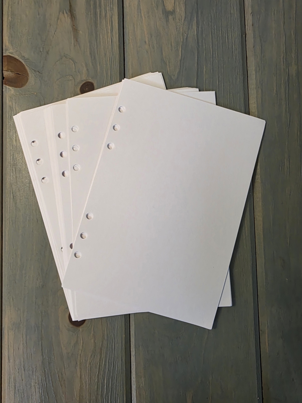 A5 White Cardstock Notebook Refillable  Paper 160GSM 30 sheets